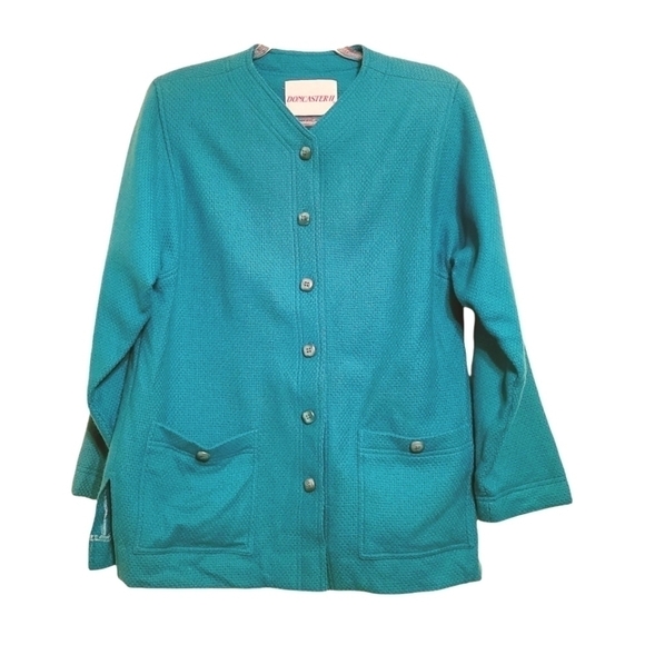 Doncaster II | Vintage Turquoise Blazer Jacket (Size 12) - Picture 1 of 9